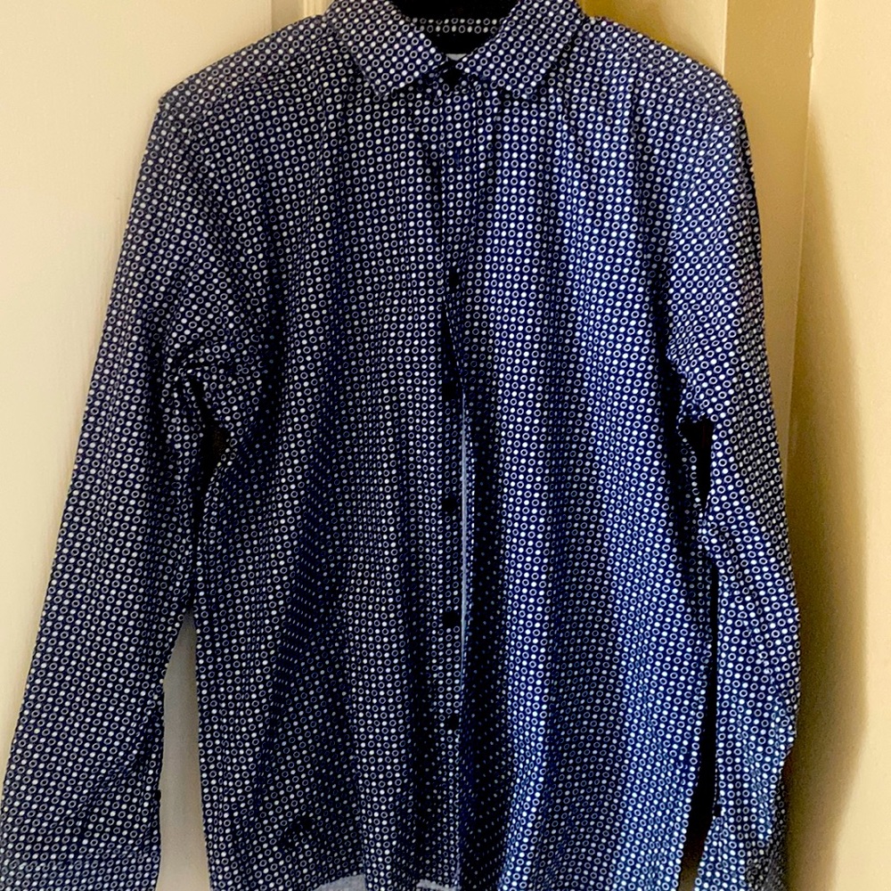 Men slightly used long sleeve John Lennon dress shirt